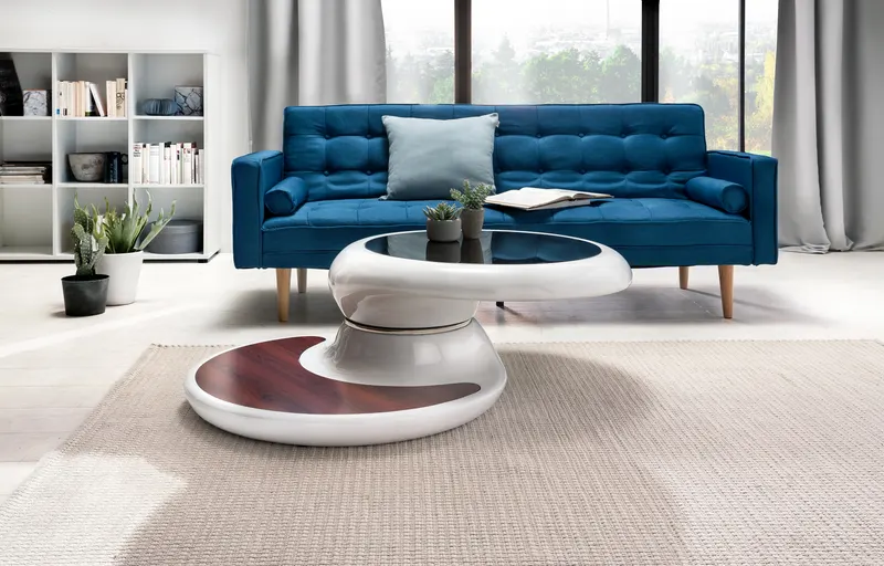 Couchtisch 90 × 90 × 42 cm, weiß, Ansicht 2