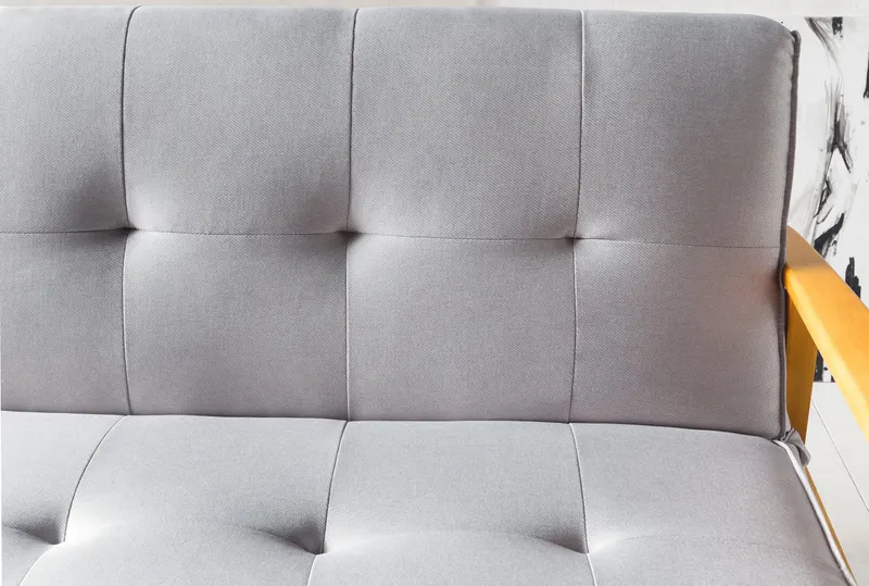 Schlafsofa 190 × 85 × 81 cm, hellgrau, Ansicht 9