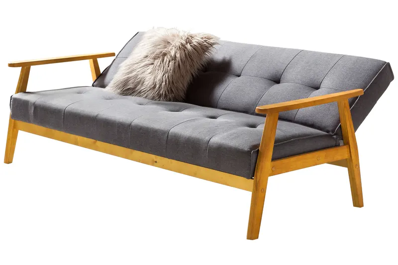 Schlafsofa 190 × 85 × 81 cm, dunkelgrau, Ansicht 2