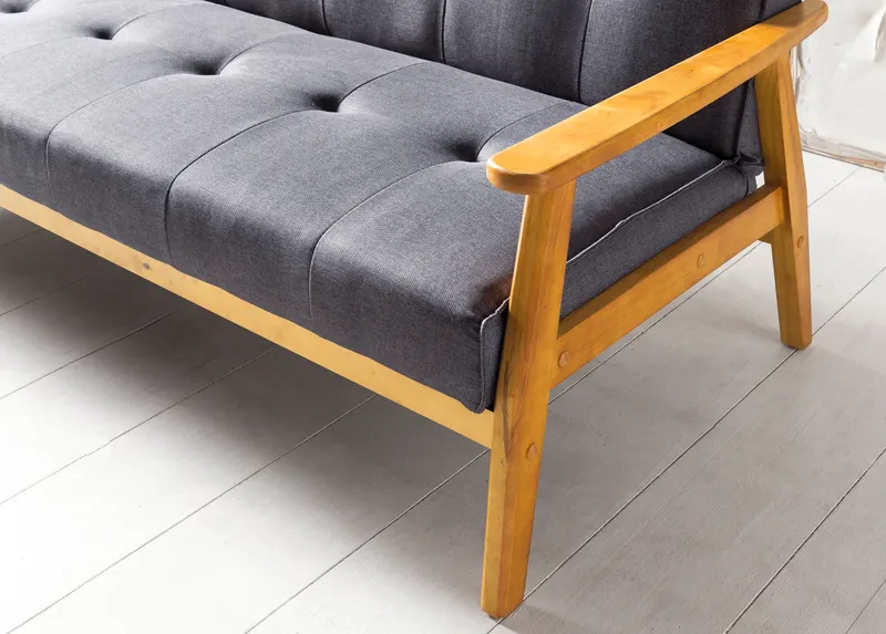 Schlafsofa 190 × 85 × 81 cm, dunkelgrau, Ansicht 8