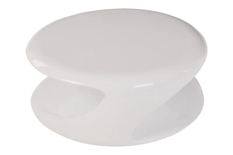 Couchtisch 80x80x33 cm weiß Fiberglas, Ansicht 3