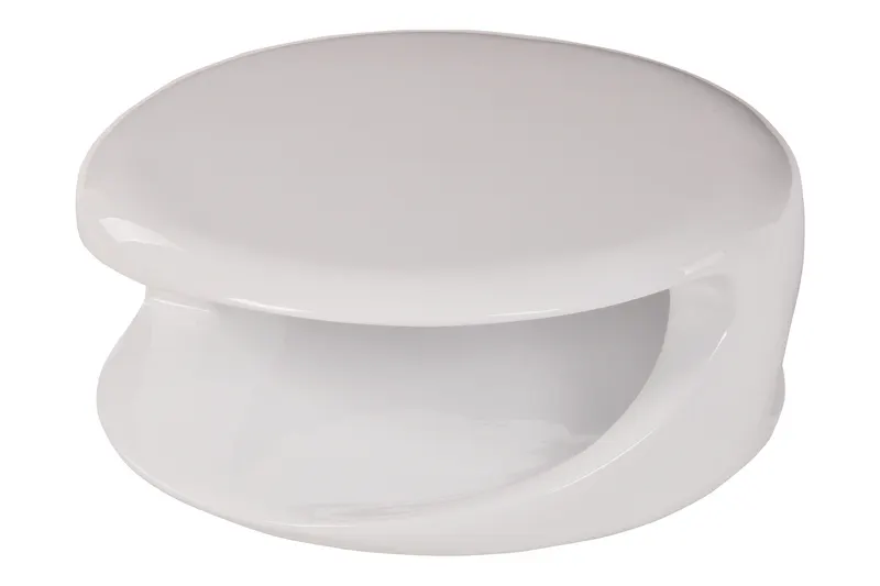 Couchtisch 80x80x33 cm weiß Fiberglas, Ansicht 4