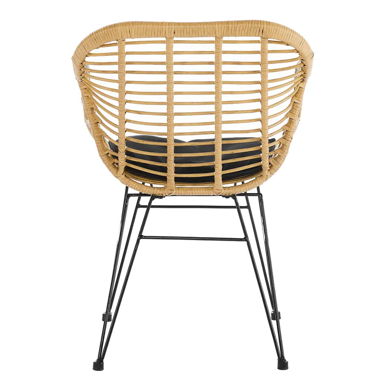 Armlehnstuhl Rattanoptik 2er-Set natur, Ansicht 6