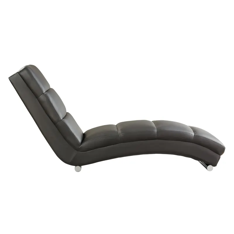 Relaxliege, schwarz in Kunstleder-Optik, Ansicht 2
