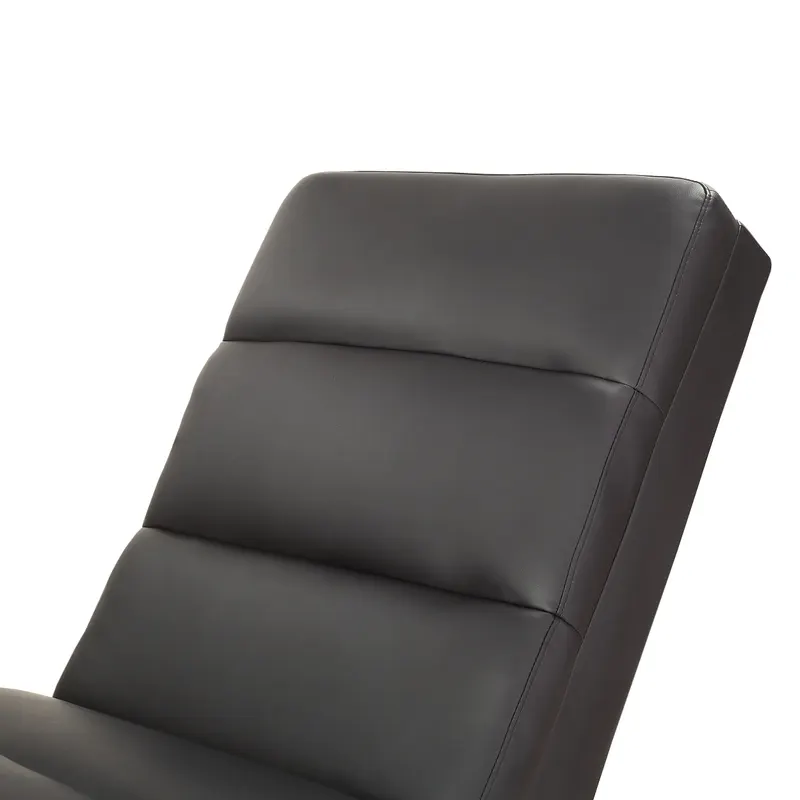 Relaxliege, schwarz in Kunstleder-Optik, Ansicht 5