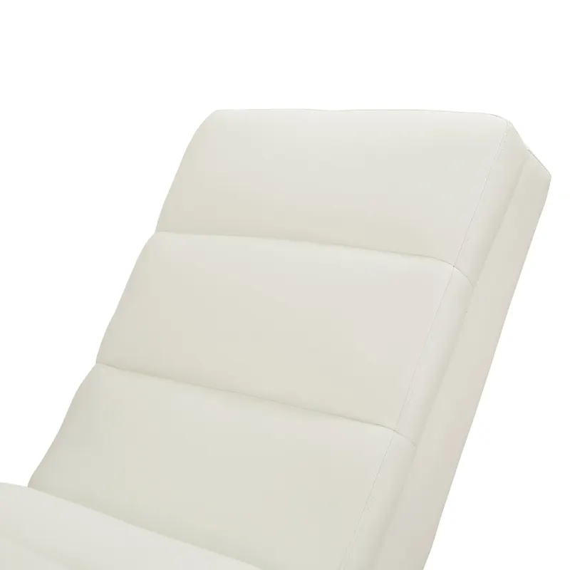 Relaxliege weiß in Kunstleder-Optik, Ansicht 5