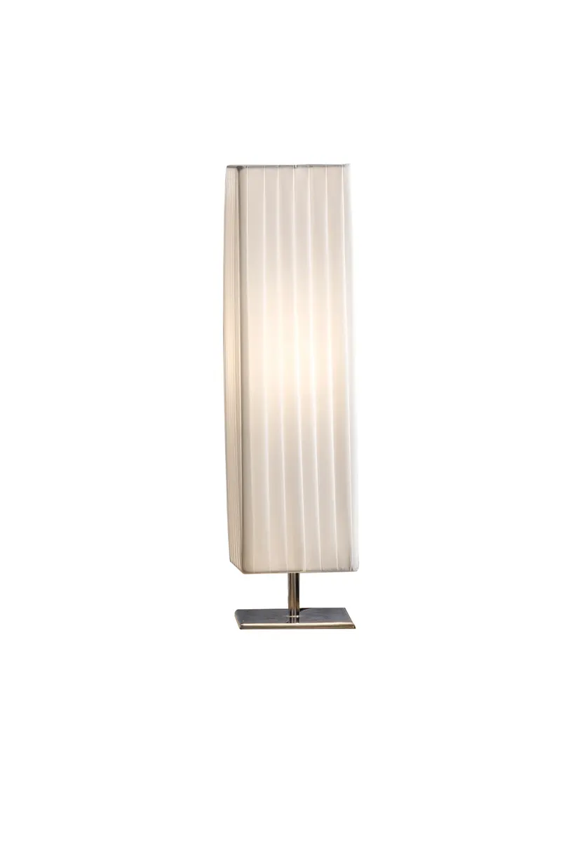 Tischlampe 60 cm weiß und chrom