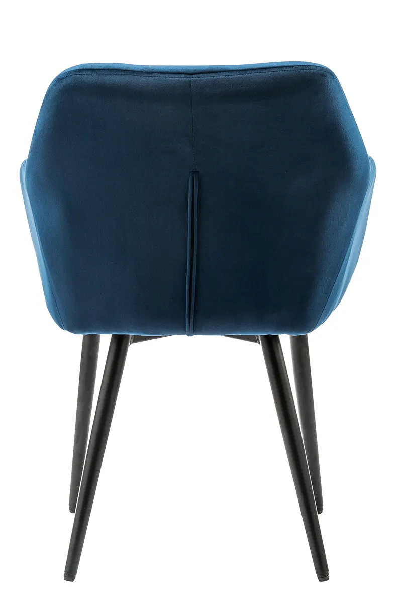 Armlehnstuhl blau Samt, Ansicht 6