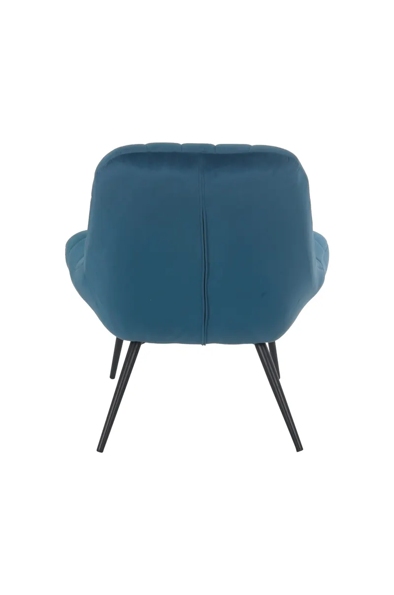 Sessel XXL Samt blau, Metall schwarz, Ansicht 5