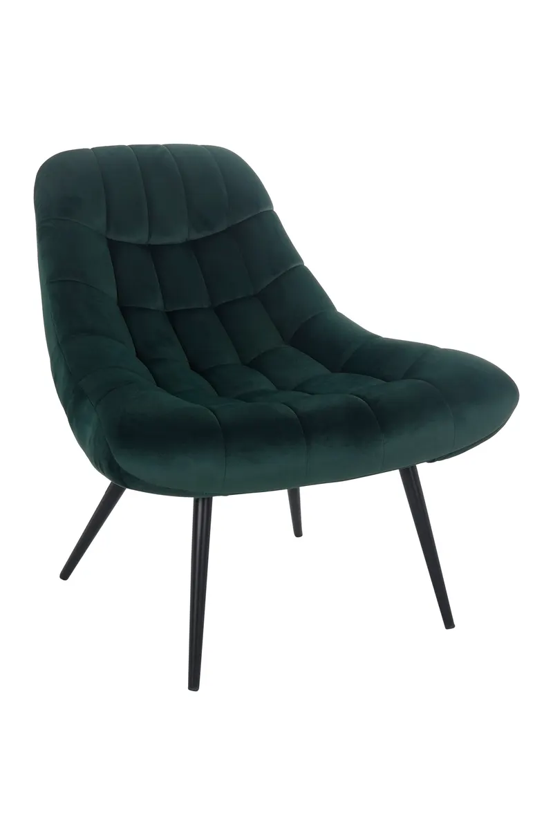 Sessel XXL Samt grün, Metall schwarz, Ansicht 2