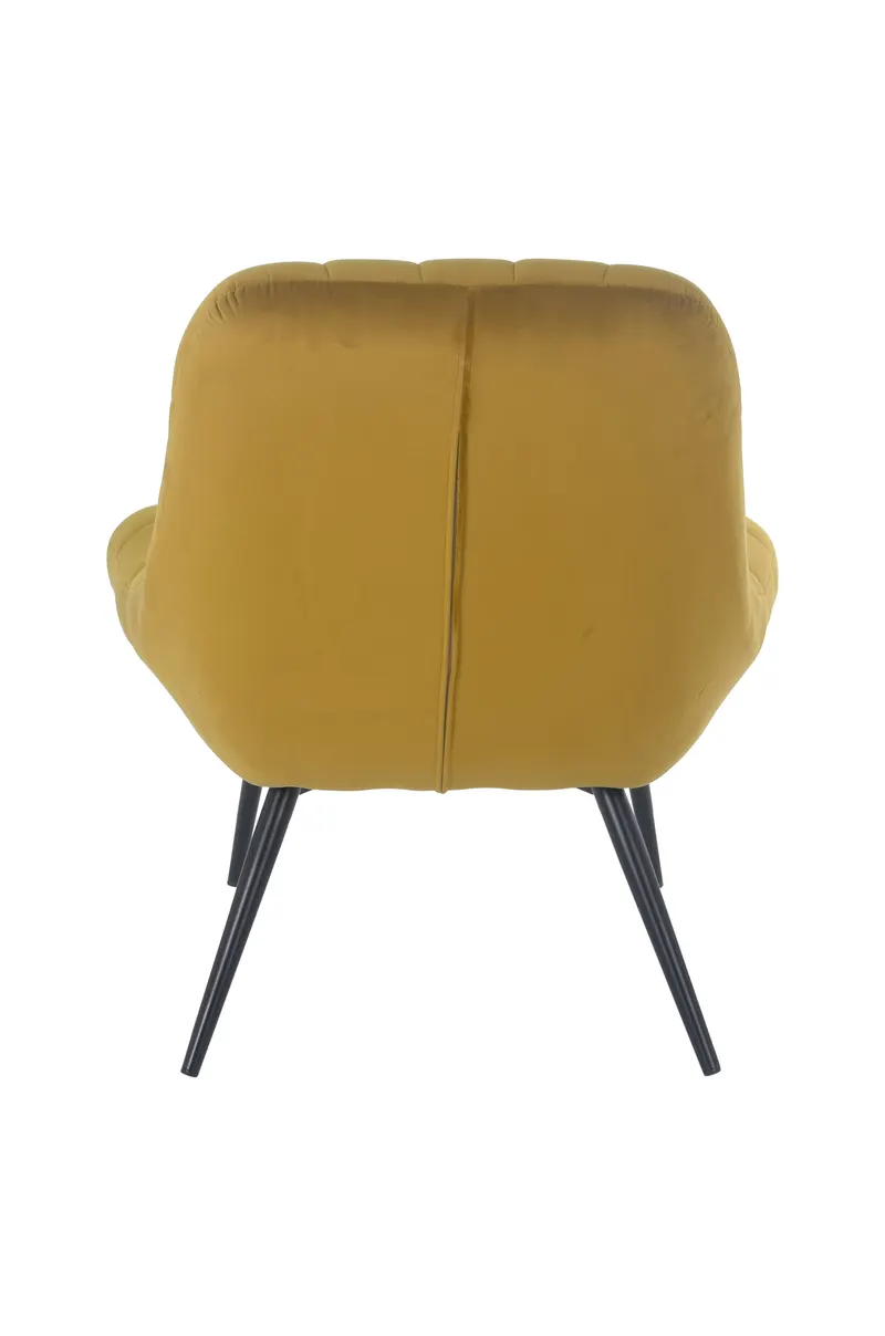 Sessel XXL Samt gelb, Metall schwarz, Ansicht 5
