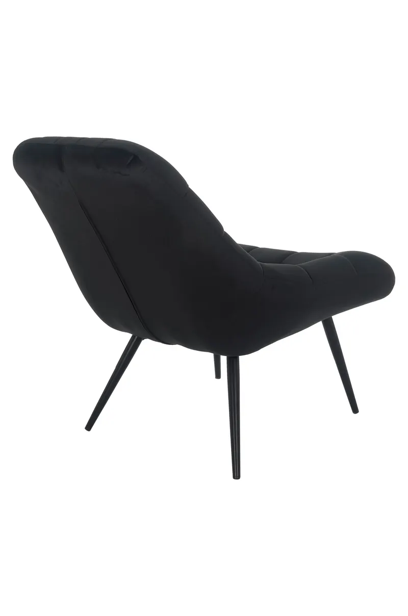 Sessel XXL Samt schwarz, Metall schwarz, Ansicht 4