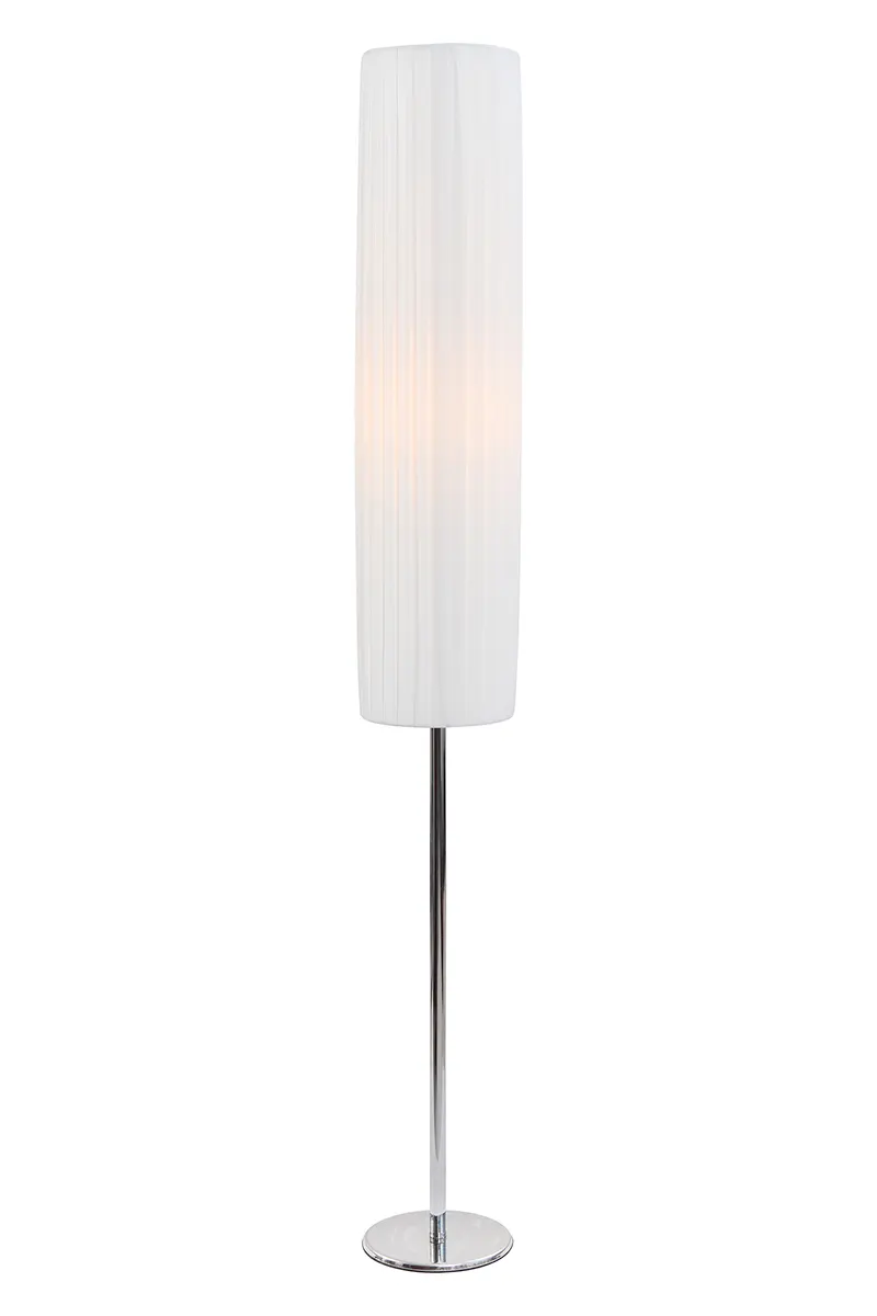 Stehlampe rund 110 cm, weiß