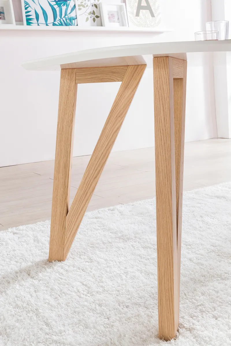 Essgruppe mit Tisch 180 × 90 cm, weiß und gelb, Ansicht 4