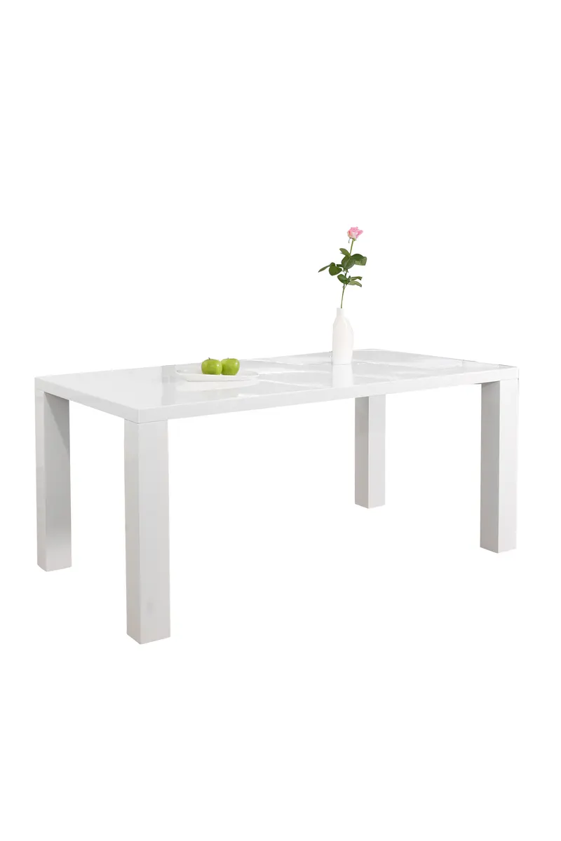 Essgruppe 160 × 90 cm, weiß und schwarz, Ansicht 4