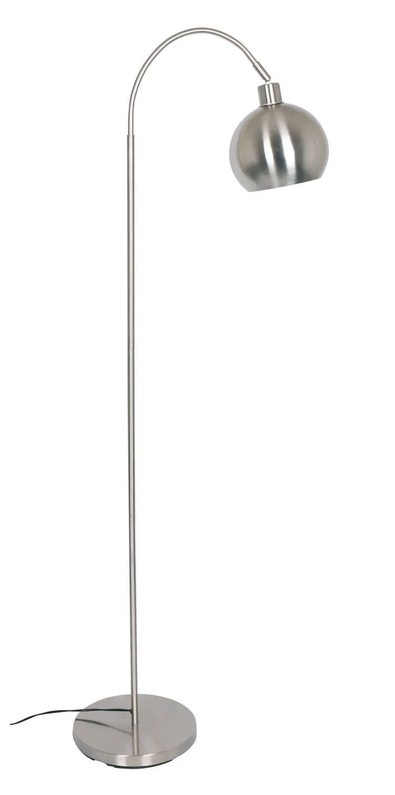 Denver Stehlampe aus Metall in Edelstahloptik