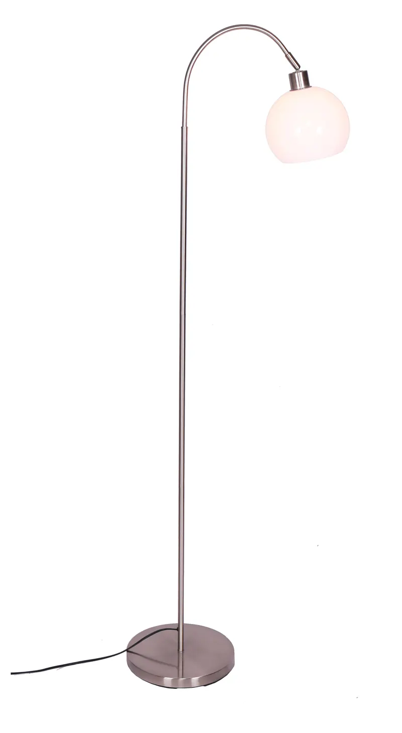 Denver Stehlampe aus Metall mit Kunststoffschirm
