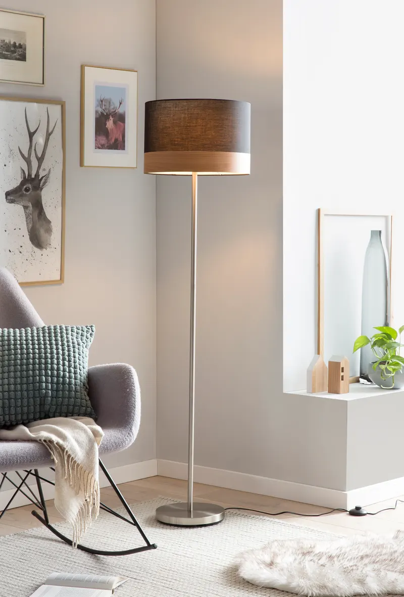Stehlampe rund schwarz Ø 38 cm, Ansicht 2