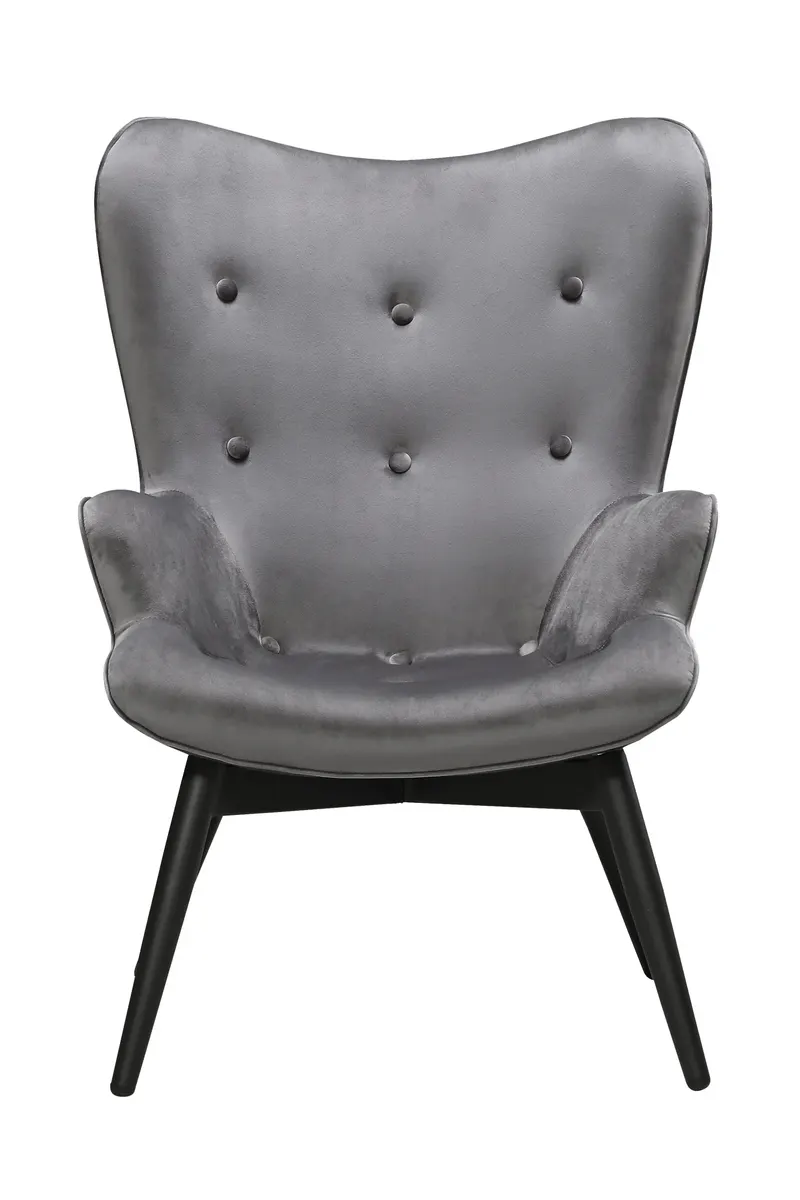 Sessel Grau Samt, Ansicht 2