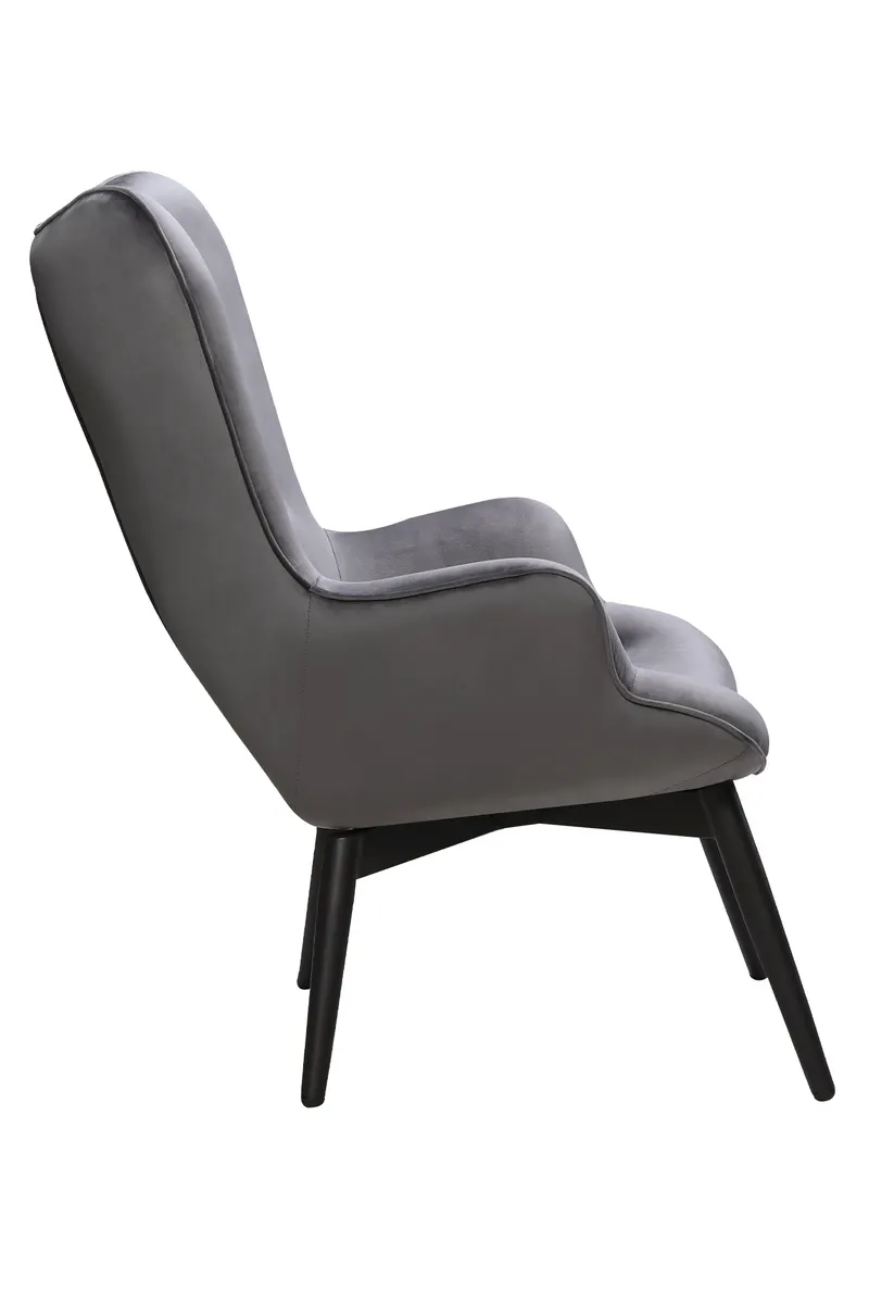 Sessel Grau Samt, Ansicht 3