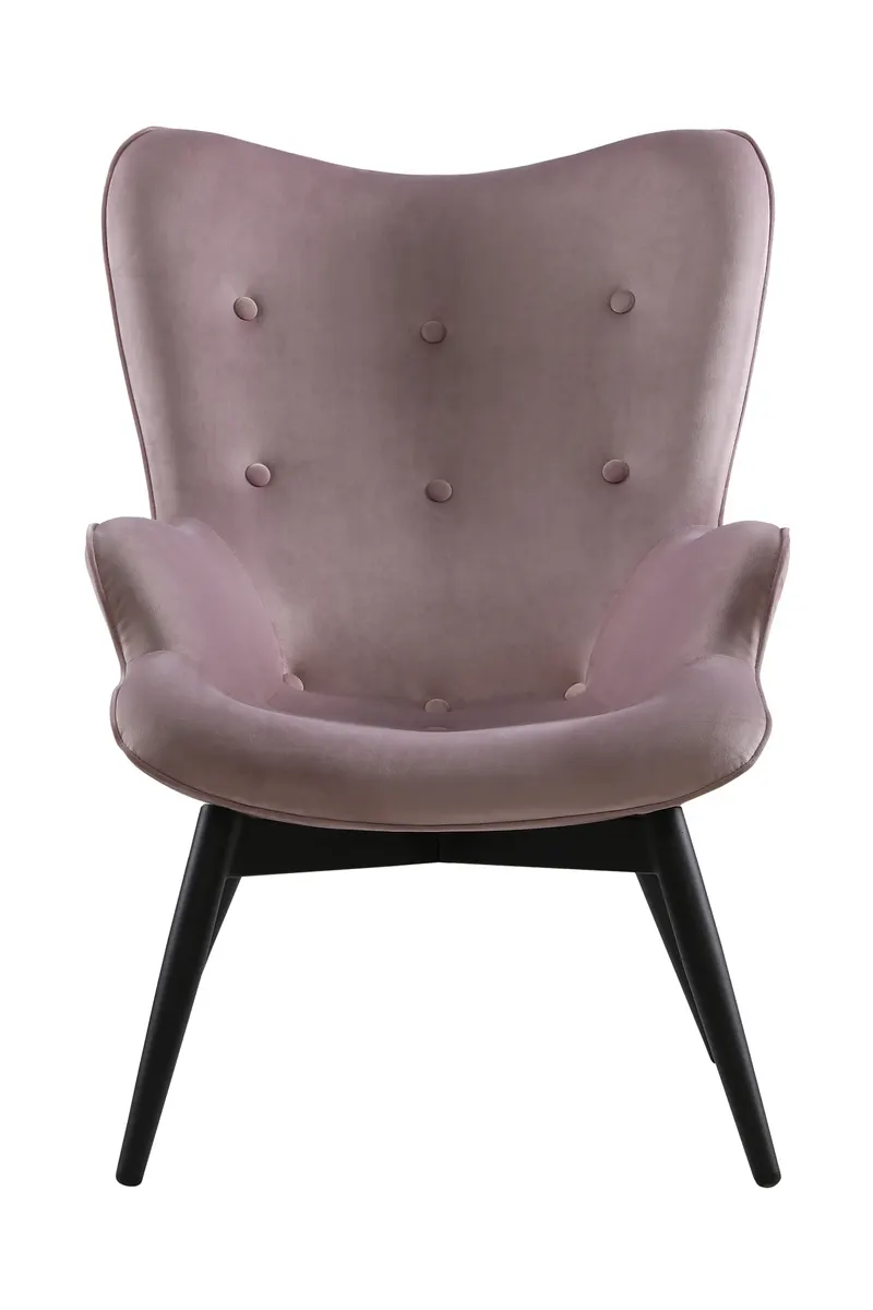 Sessel Rose Samt, Ansicht 2