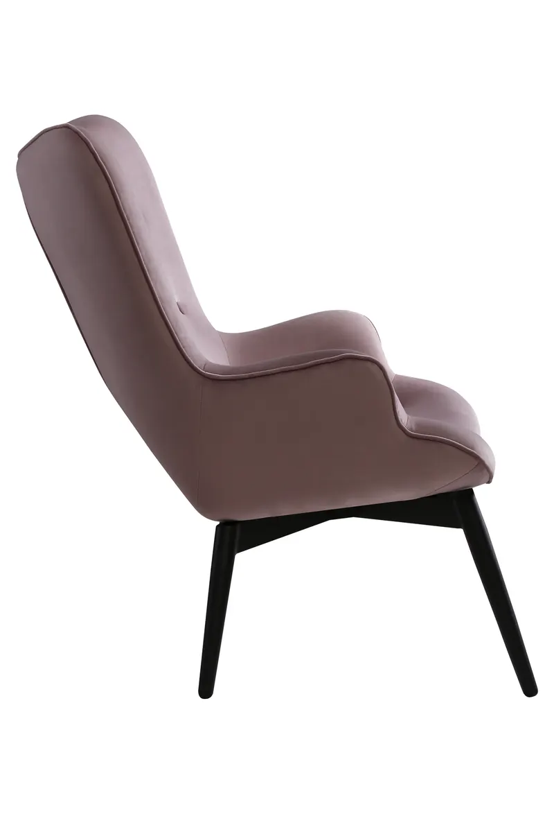 Sessel Rose Samt, Ansicht 3