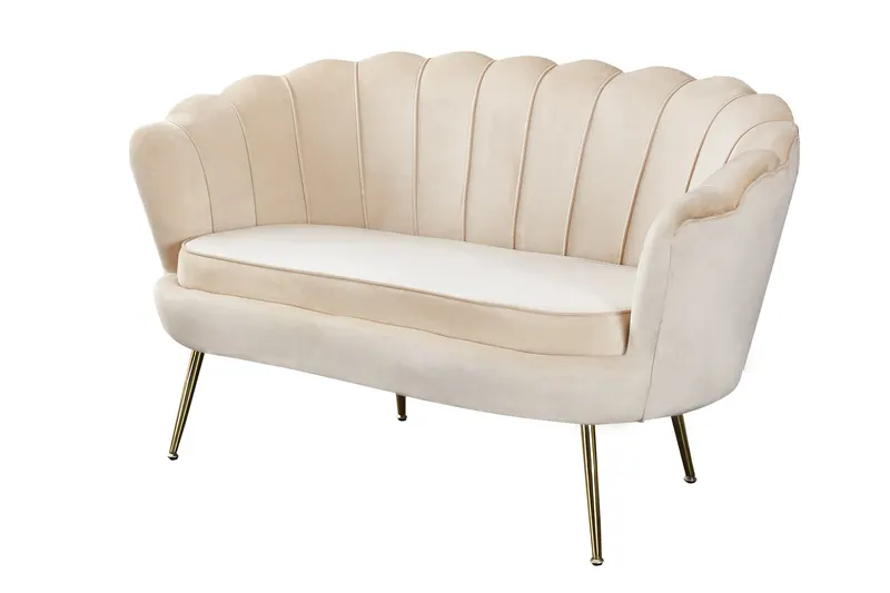 Arielle Muschelsofa aus Samt