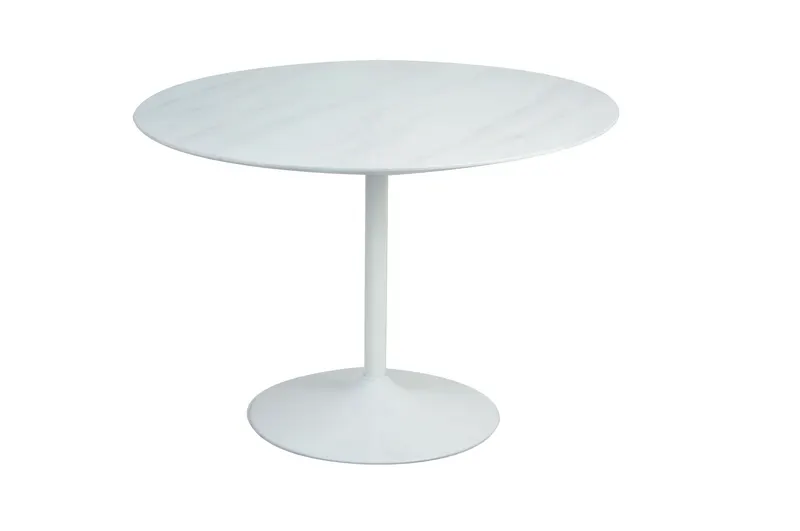 Tisch Weiß rund Ø 110 cm, Ansicht 1
