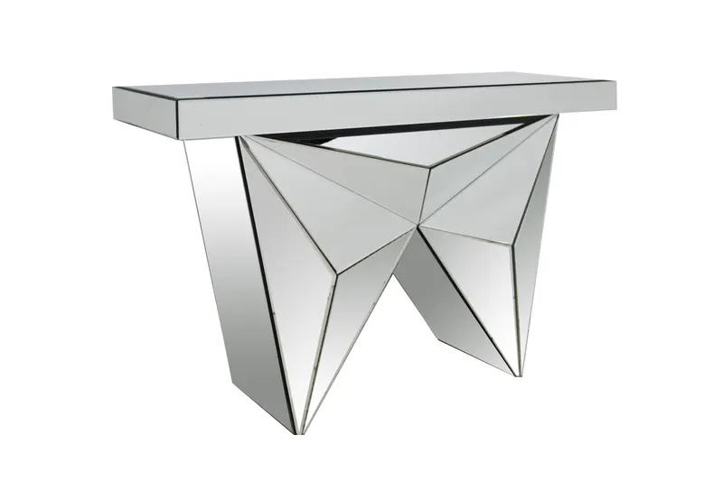 Butterfly Konsolentisch aus MDF mit Spiegelglas