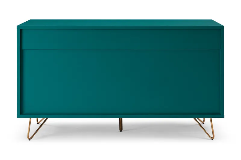 Kommode mit 6 Schubladen, Blau und Gold, Ansicht 5