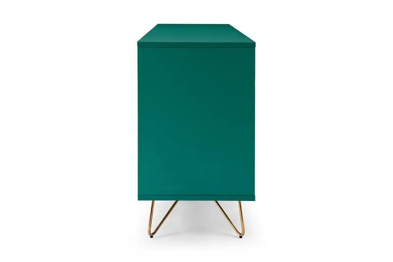 Kommode mit 6 Schubladen, Grün und Gold, Ansicht 4