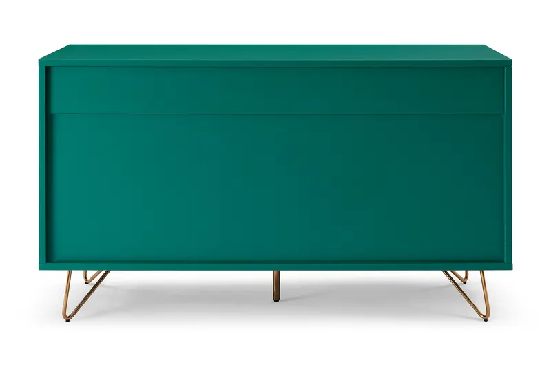 Kommode mit 6 Schubladen, Grün und Gold, Ansicht 5