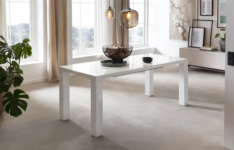 Esstisch 120/180/240 × 80 cm, weiß, Ansicht 8
