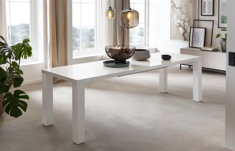 Esstisch 120/180/240 × 80 cm, weiß, Ansicht 9