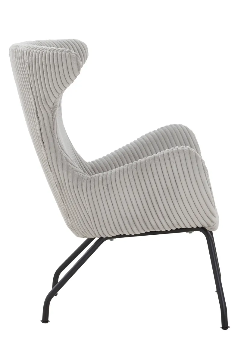 Relaxsessel Grau Texturstoff, Ansicht 3