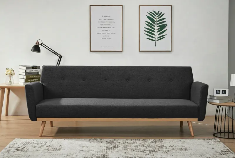 Schlafsofa, Schwarz, Ansicht 7