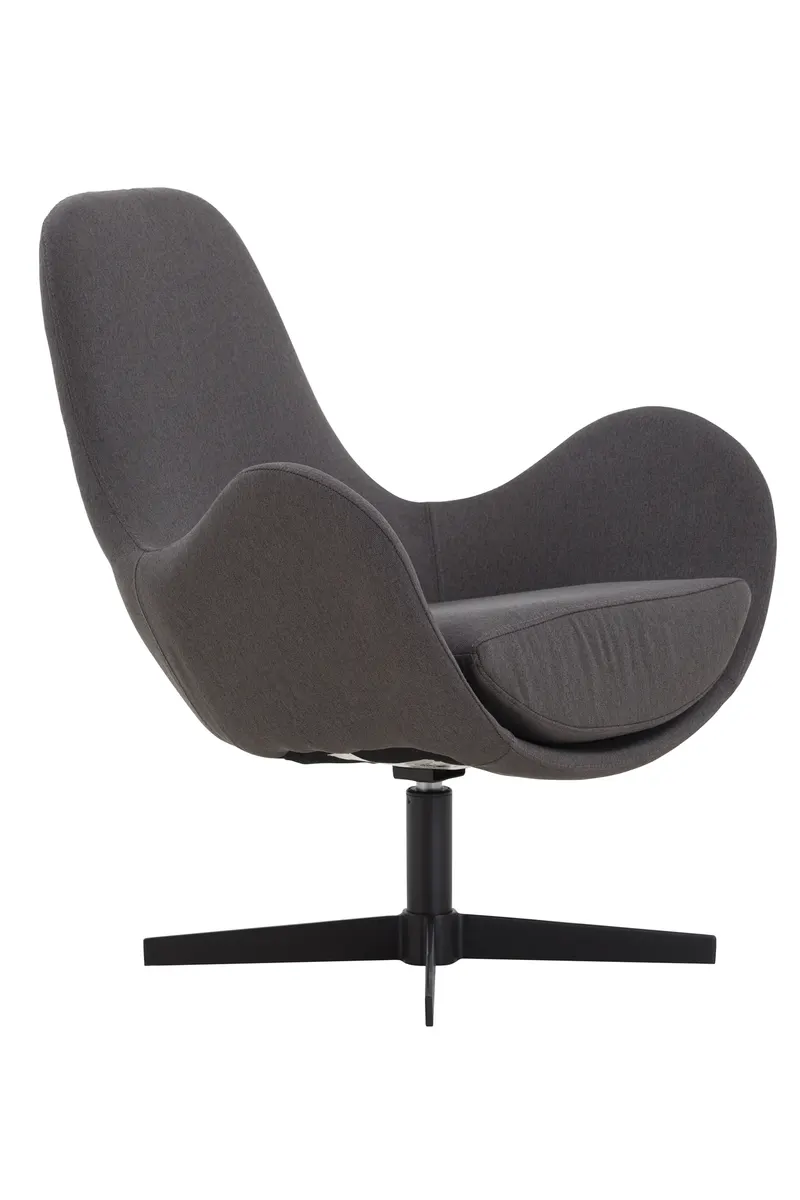 Sessel mit Drehfunktion, Dunkelgrau, Ansicht 1