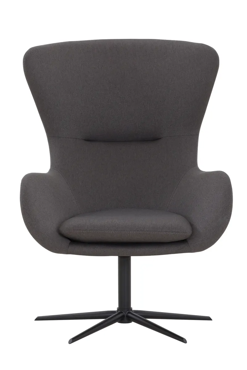 Sessel mit Drehfunktion, dunkelgrau/schwarz, Ansicht 2