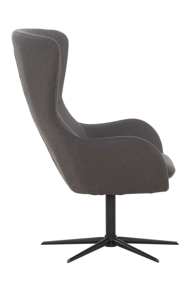 Sessel mit Drehfunktion, dunkelgrau/schwarz, Ansicht 3
