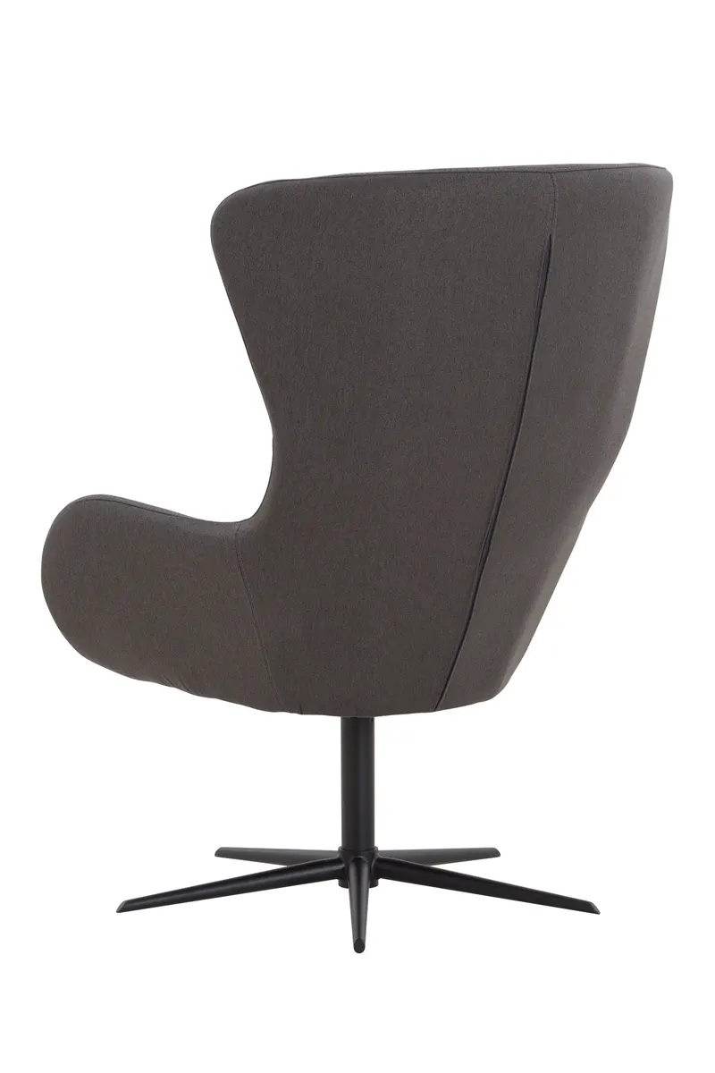 Sessel mit Drehfunktion, dunkelgrau/schwarz, Ansicht 4