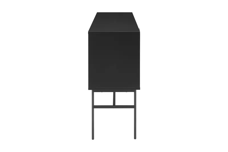 Sideboard Schwarz/Eiche Echtholzfurnier, Ansicht 3