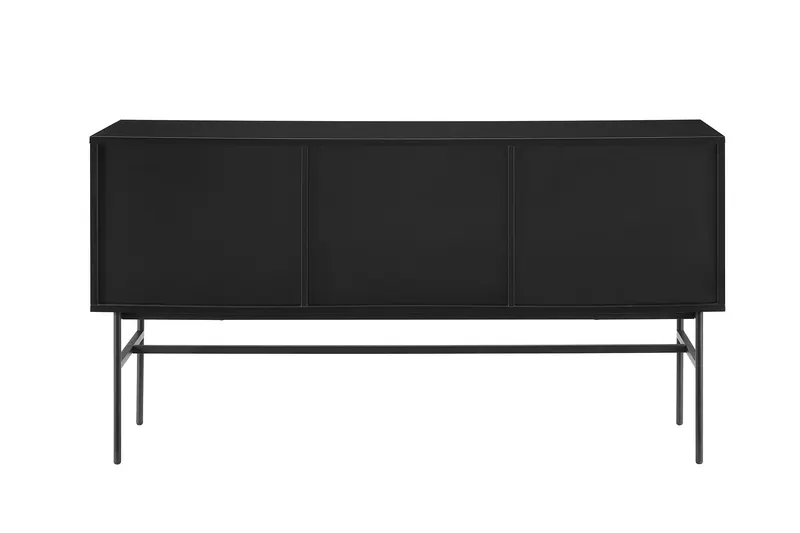 Sideboard Schwarz/Eiche Echtholzfurnier, Ansicht 5