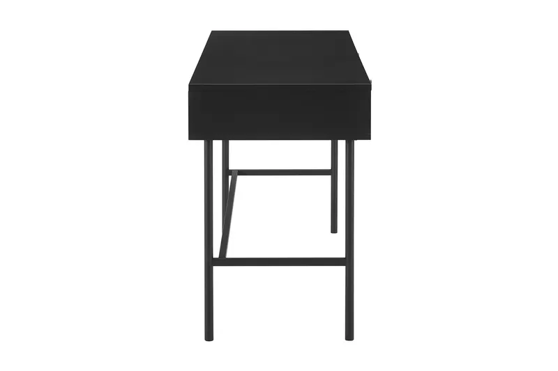 Schreibtisch Schwarz/Eiche Echtholzfurnier, Ansicht 4