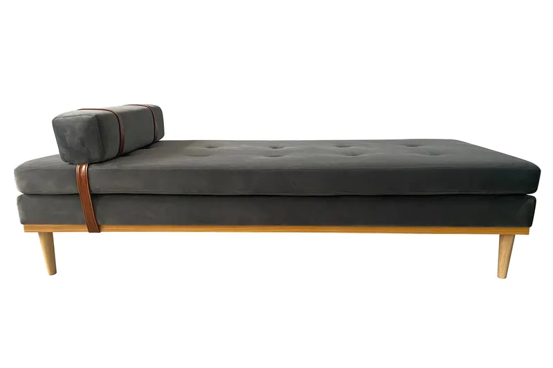 Daybed Samt grau, Ansicht 2