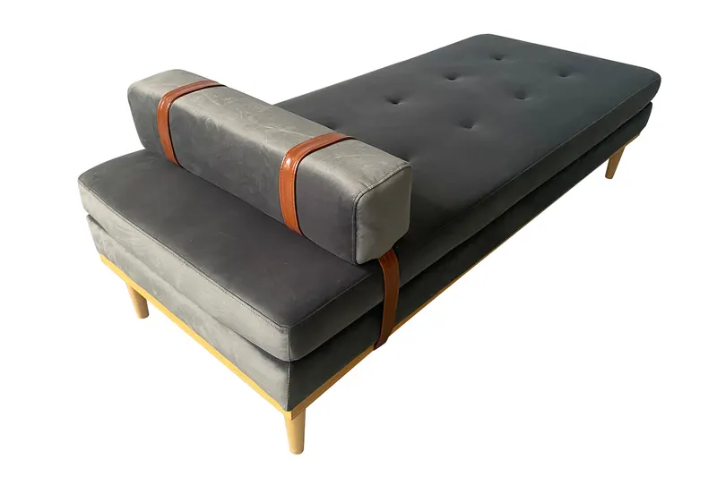 Daybed Samt grau, Ansicht 4