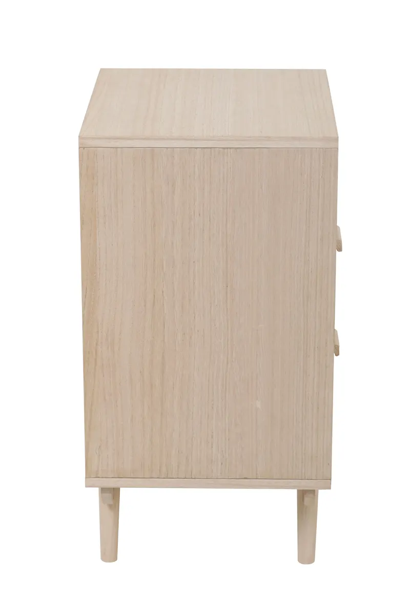 Kommode 42 × 36 cm mit Rattangeflecht, Natur, Ansicht 4