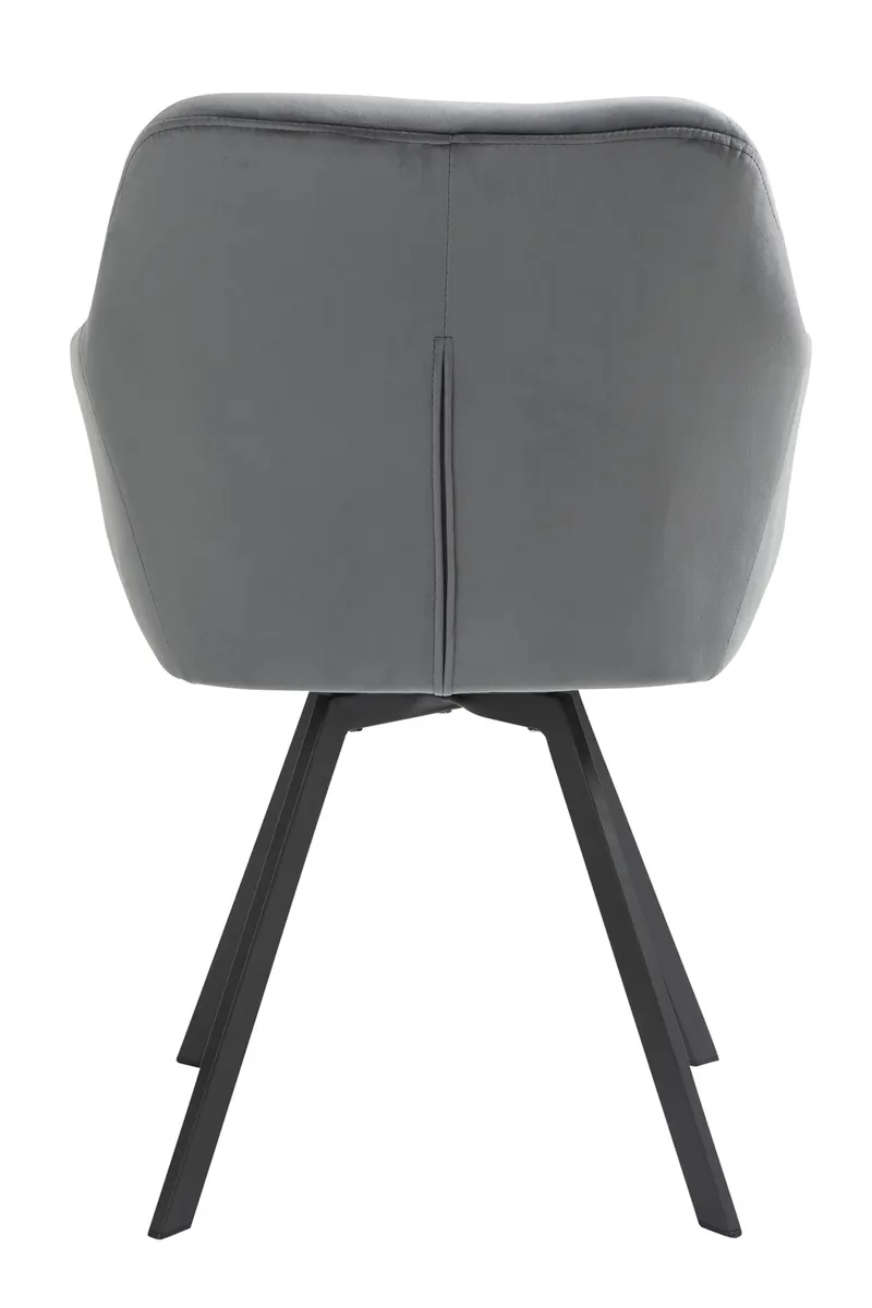 Armlehnstuhl mit 360° Drehfunktion Grau, Ansicht 5