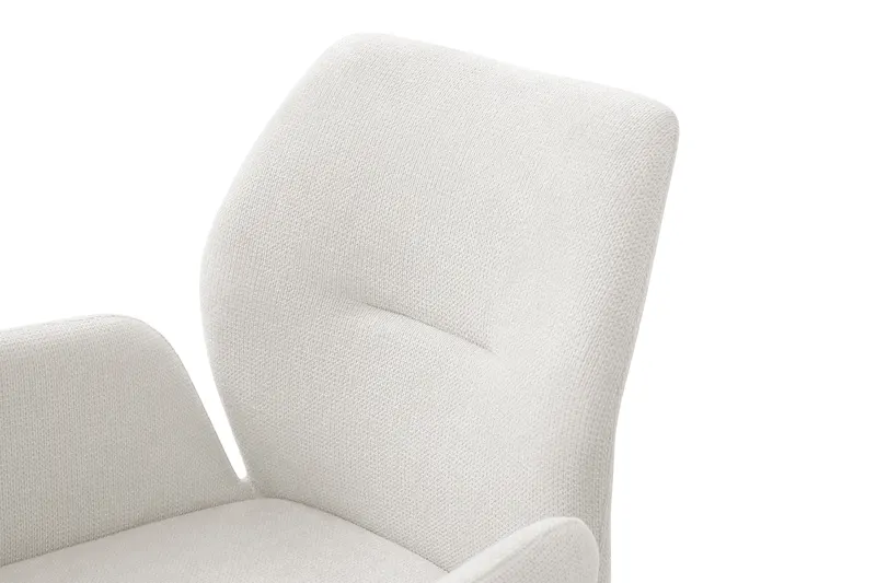 Armlehnstuhl mit 180° Drehfunktion Creme, Ansicht 5