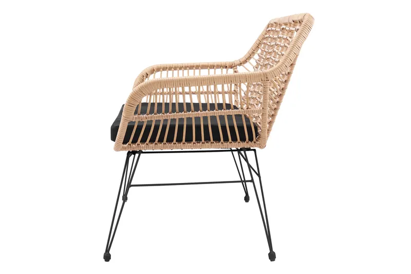 Sitzbank Rattanoptik Natur, Ansicht 4