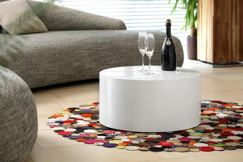 Couchtisch Ø 60 cm rund weiß, Ansicht 2